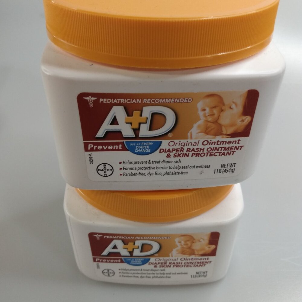 A+D Original Diaper Rash Skin Ointment 2 Pack 1lb each - Picture 2 of 4